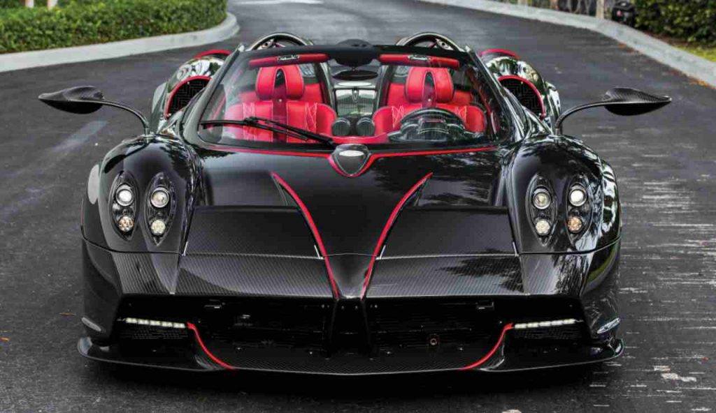 Pagani Huayra с доберманом