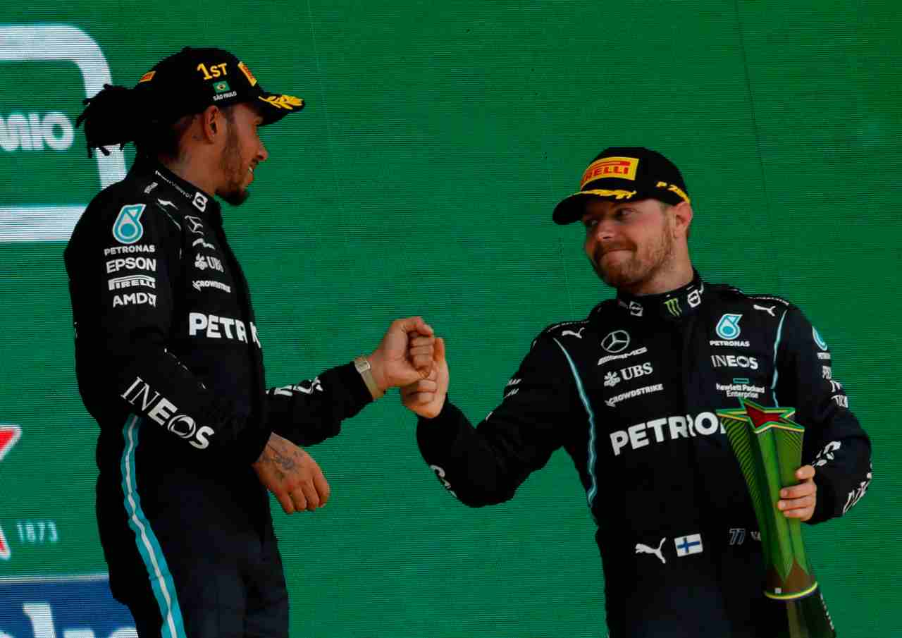 Bottas e Hamilton 