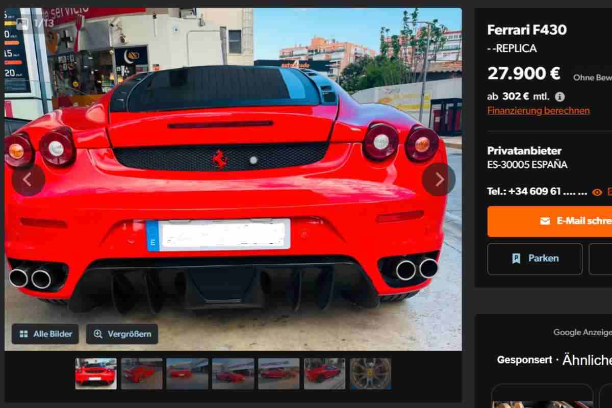 Ferrari F430 a 27.000 euro