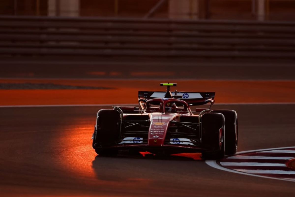 Monoposto Ferrari tramonto