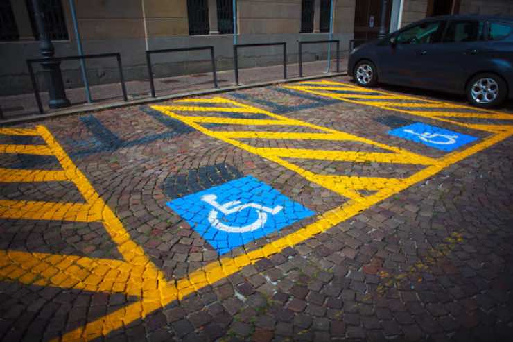 parcheggio per disabili 