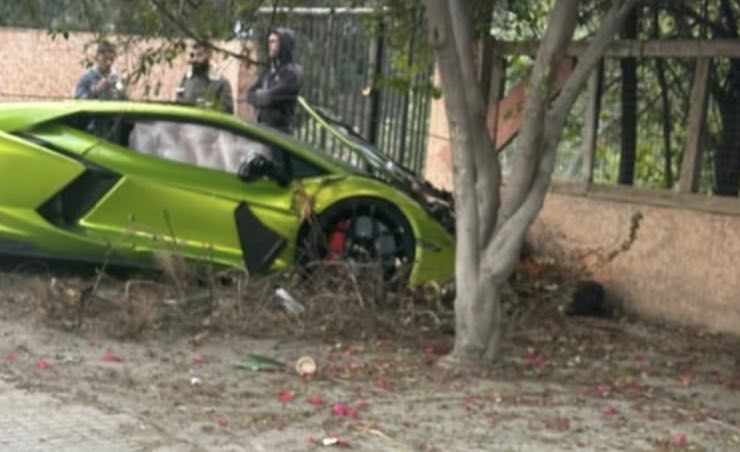 Lambo incidente consegna